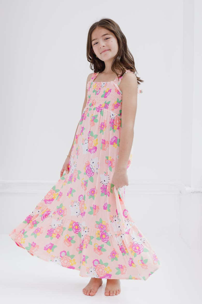 Sleeveless Maxi Dress, Alternate, color, Hello Kitty Pink