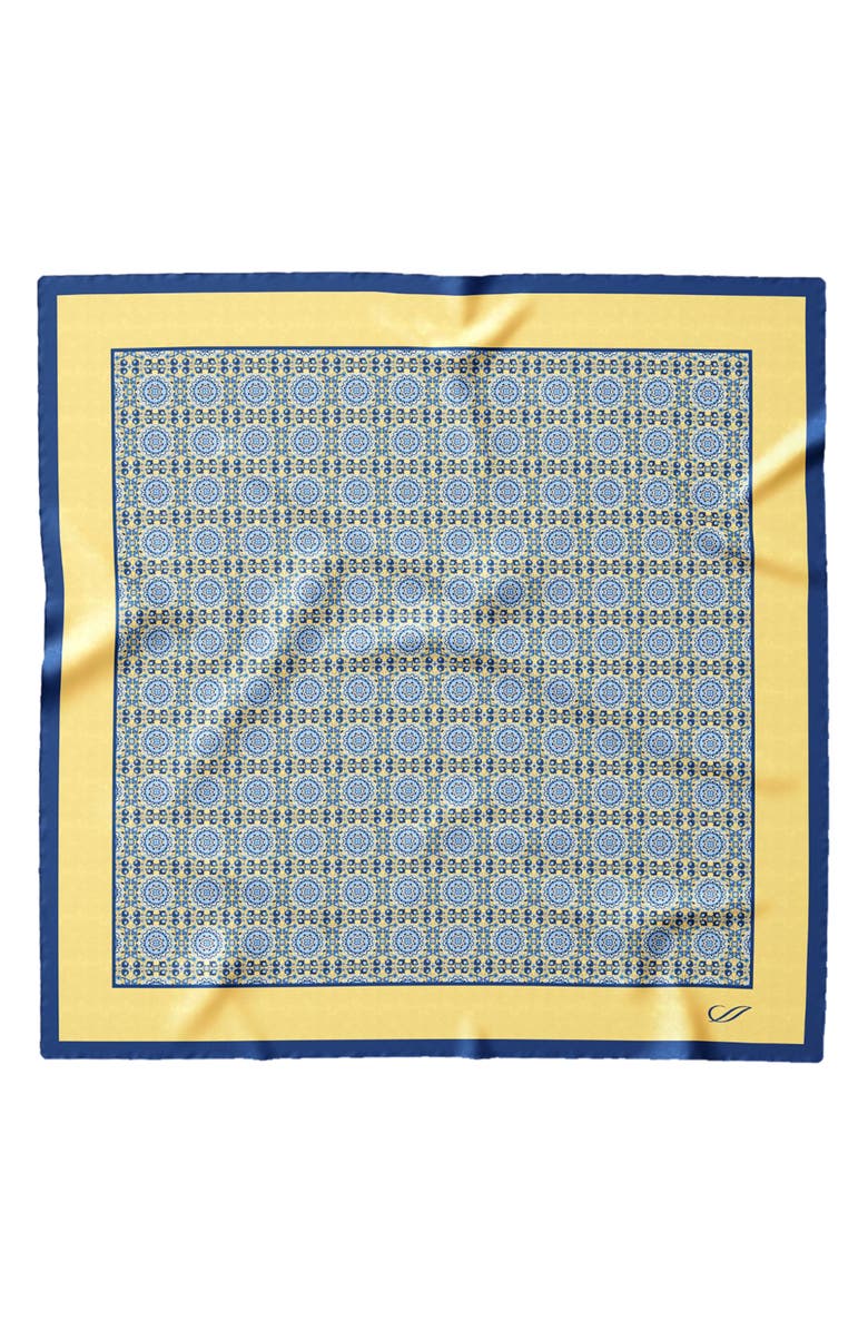 Elizabetta Lucca - Hand Rolled Silk Neckerchief for Men, Main, color, Yellow