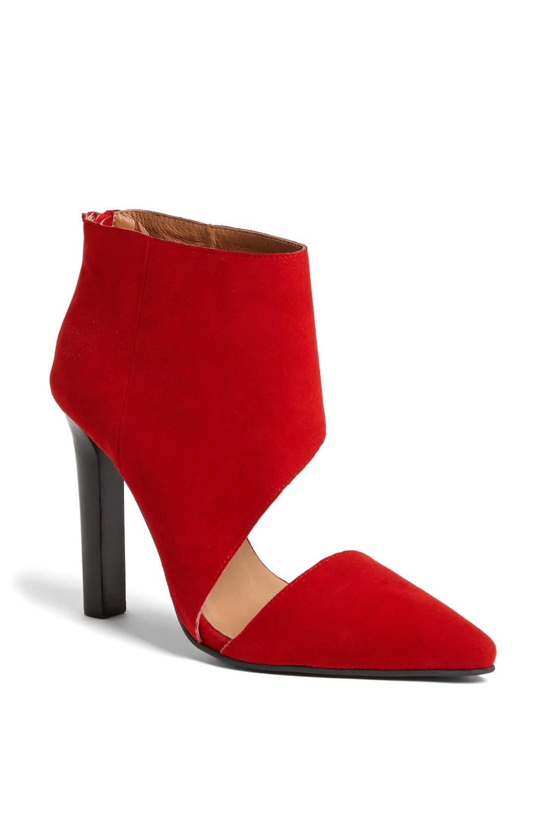 'Barnes' Bootie, Main, color, RED SUEDE