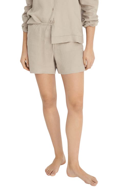 Linen Drawstring Shorts