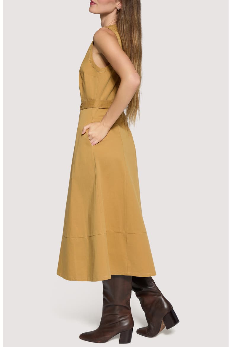 Downtown Edge Midi Dress, Alternate, color, TAN