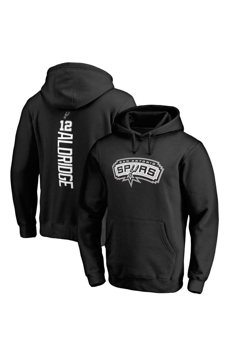 Men's LaMarcus Aldridge Black San Antonio Spurs Backer Pullover Hoodie, Main, color, Black