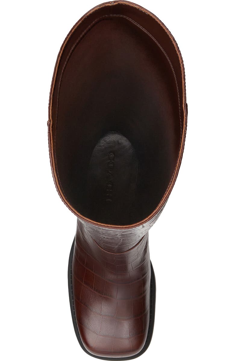 COACH Sculpted C Knee High Boot, Alternate, color, Maple