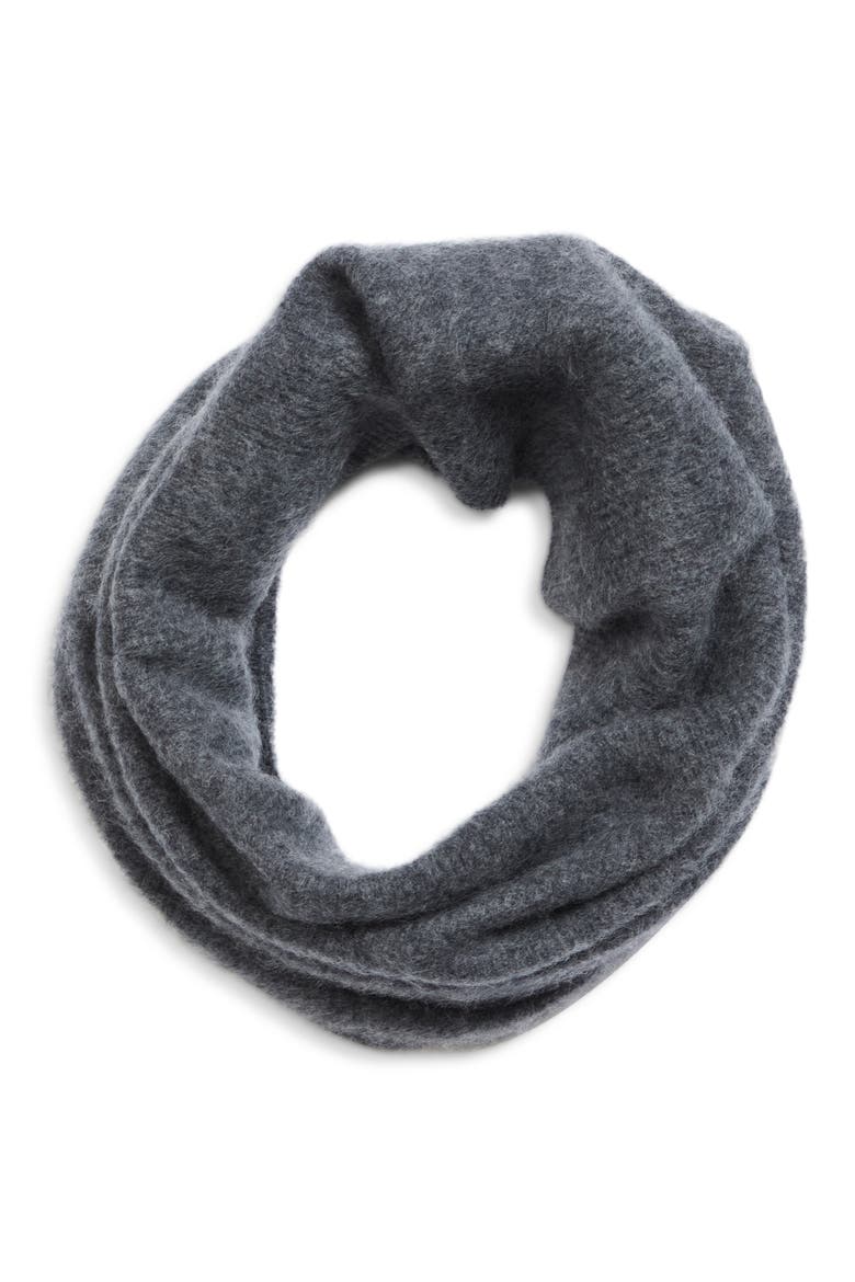 Larry Wool, Cashmere & Silk Snood, Main, color, ANTHRACITE MELANGE
