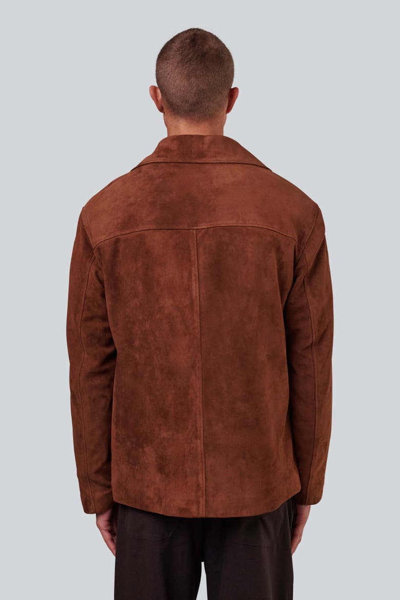 Charlie Suede Jacket, Alternate, color, Chestnut