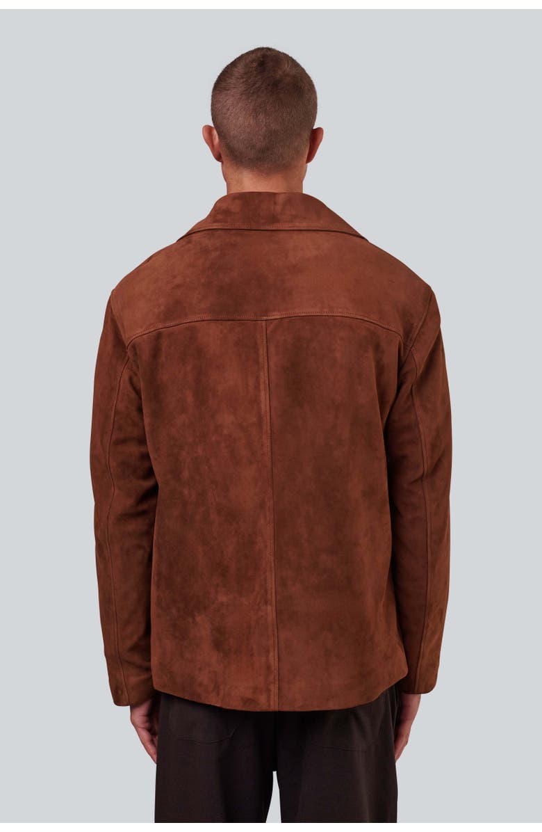 FURNIQ UK Charlie Suede Jacket, Alternate, color, Chestnut