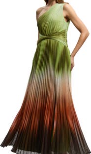 Karen Millen Ombre One Shoulder Maxi Dress