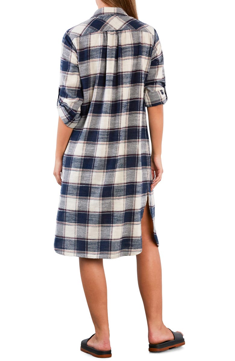 Billy T Long Sleeve Denim Shirtdress, Alternate, color, Mighty Plaid