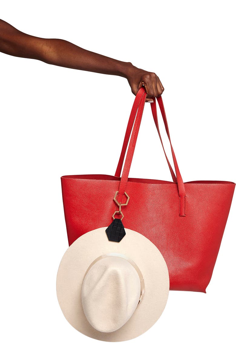 Lindsay Albanese TOPTOTE Leather Hat Holder, Main, color,