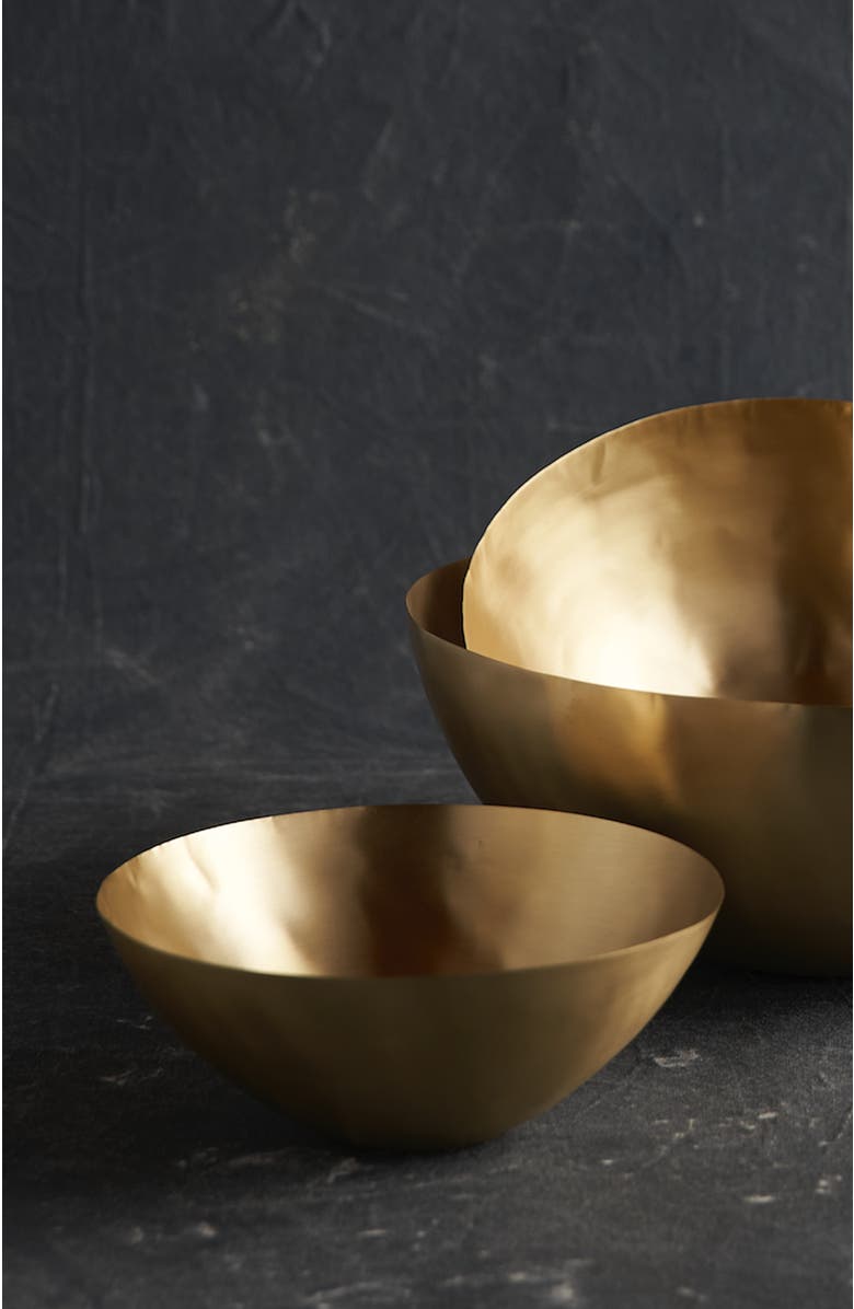 The Collective Bowls Assorted Set of 3, Alternate, color, Brass