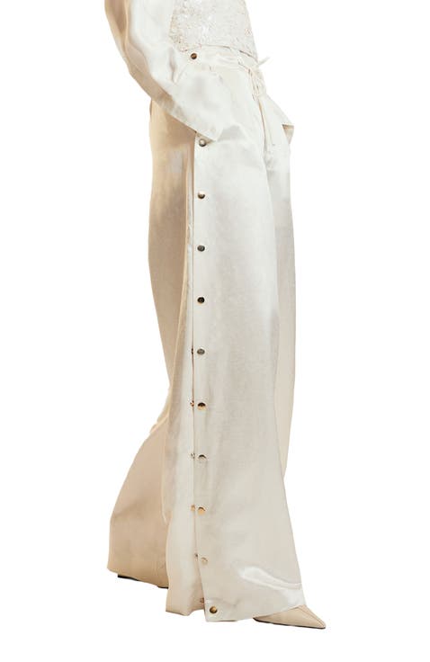 Wide Leg Snap Pants