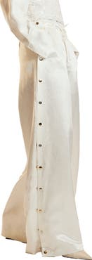 Cynthia Rowley Wide Leg Snap Pants