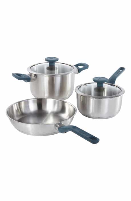 Leo Bolt 5-Piece 18/10 Stainless Steel Cookware Set