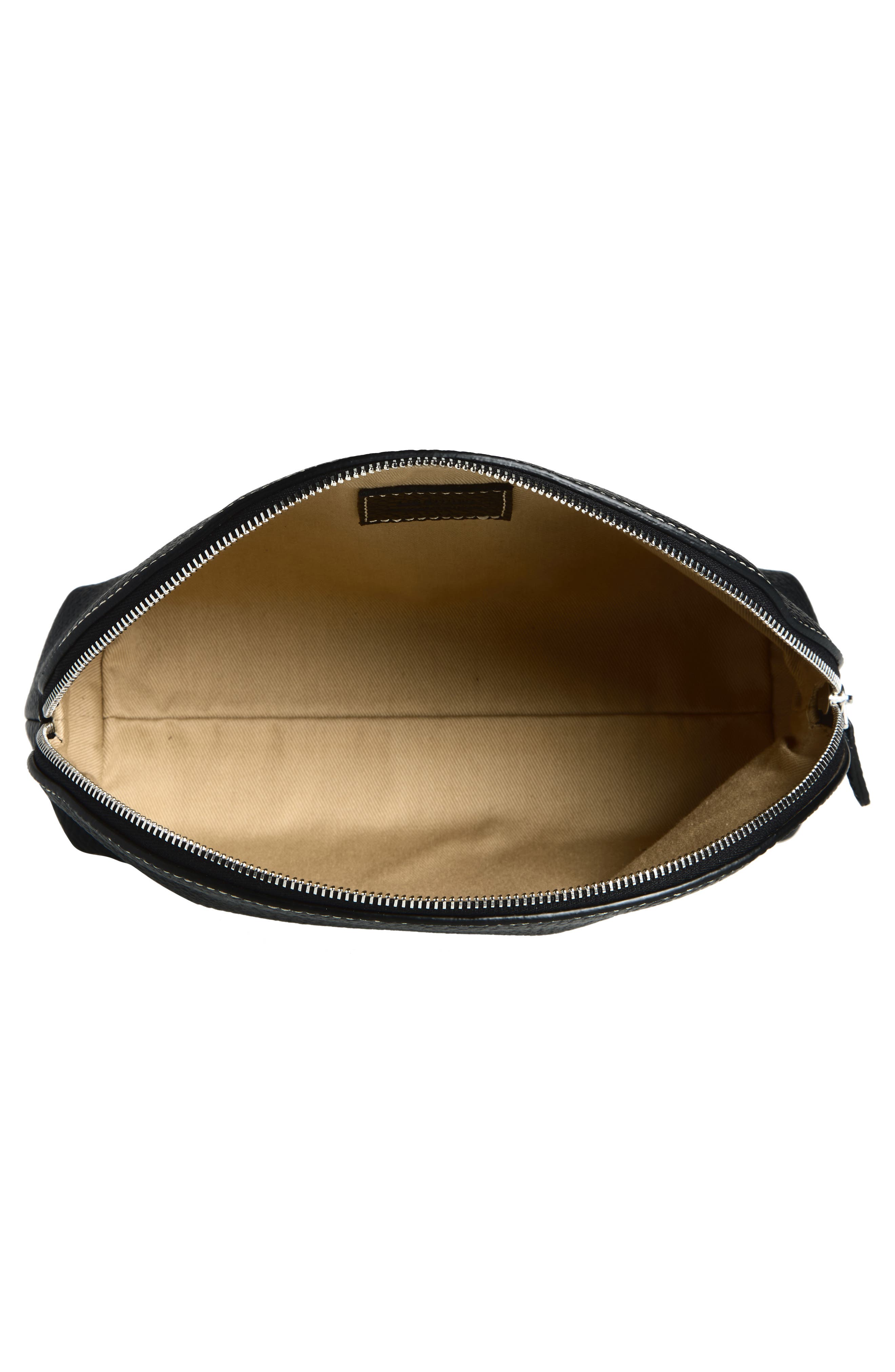 Lié Studio The Margot Pouch, Alternate, color, Black Grosgrain