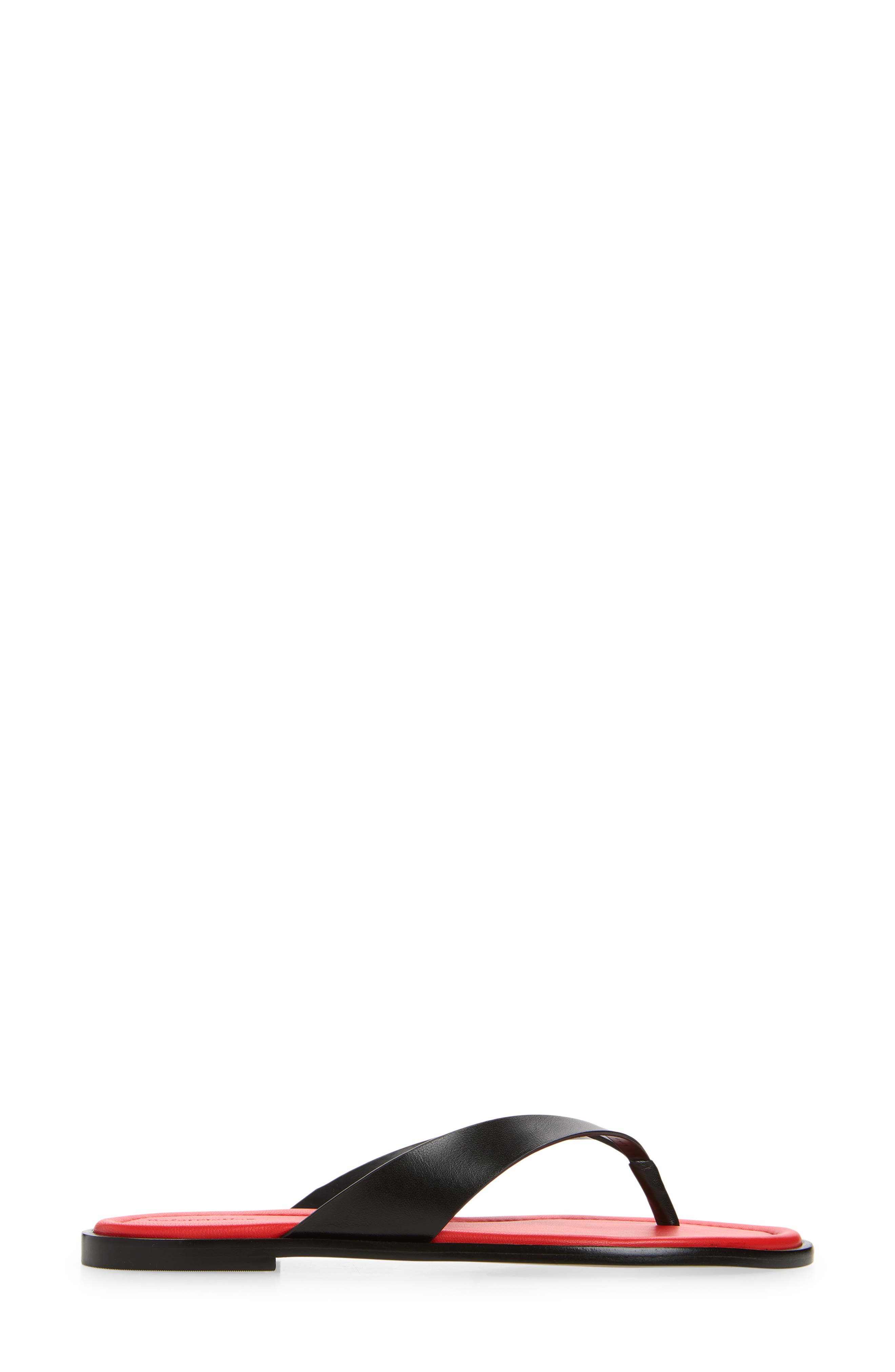 Jessie Flip Flop, Alternate, color, LOBSTER BLACK LEATHER