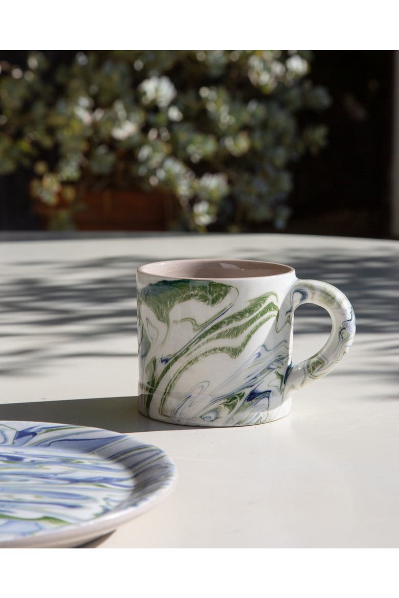 Marbled Mug, Alternate, color, Ocean