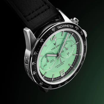 The Apex Prism Chronograph Leather Strap Watch, 42mm