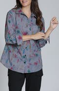 APNY Print Cotton Button-Up Shirt