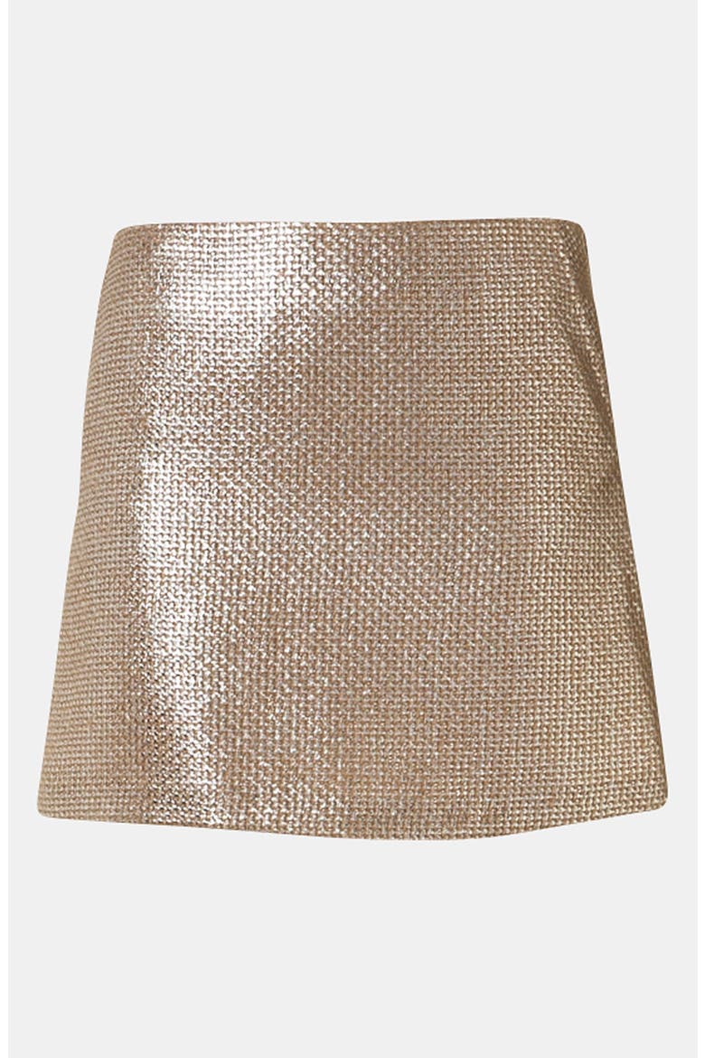 Textured Metallic Skirt, Main, color, NEUTRAL