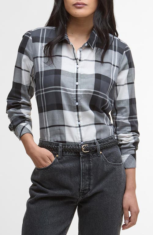 Barbour Bredon Tartan Cotton Button-up Shirt In Black