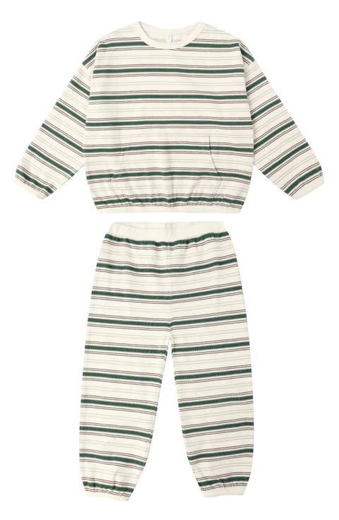 Stripe Cotton Top & Pants Set (Baby)