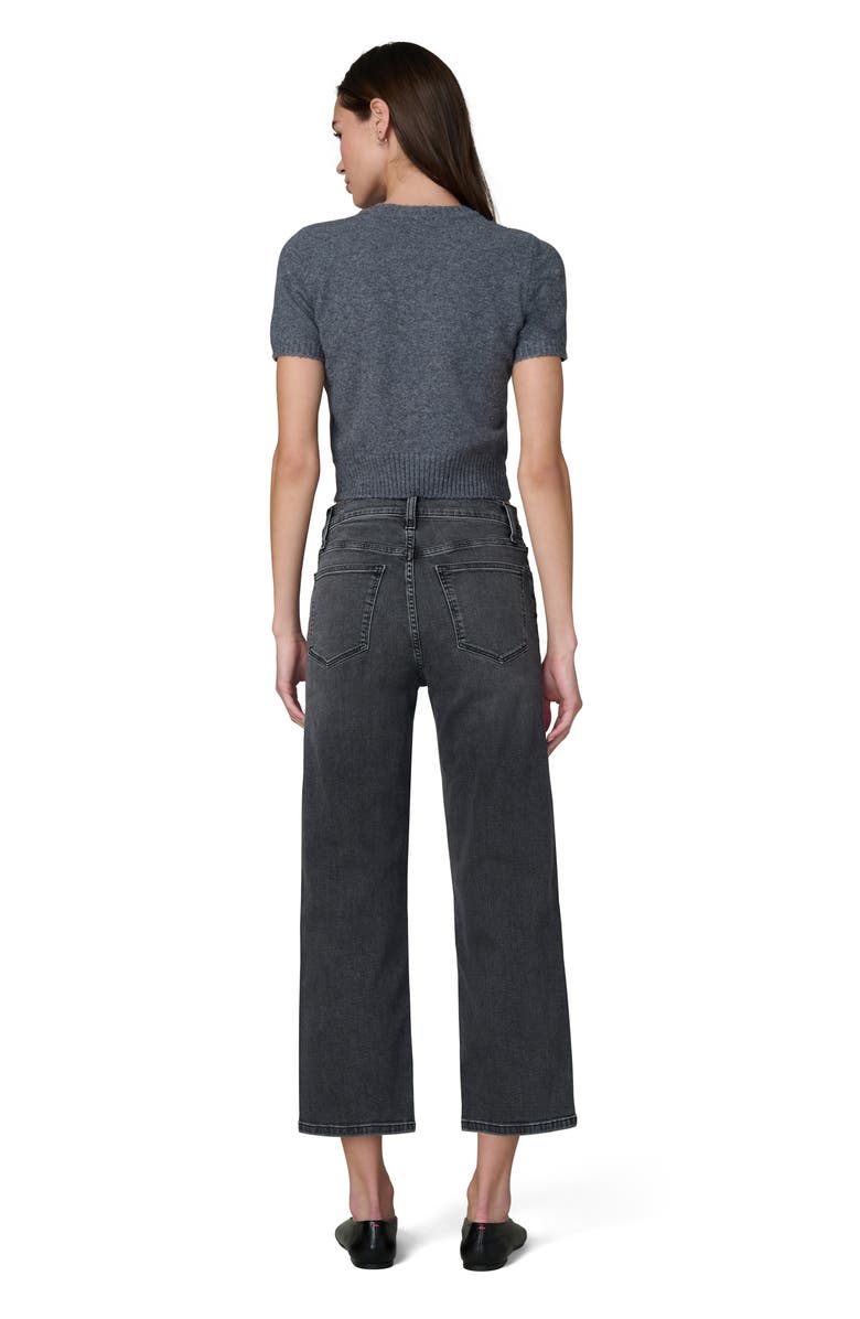 Joe's Jeans The Steph Shrunken Short Sleeve Sweater, Alternate, color, Charcoal