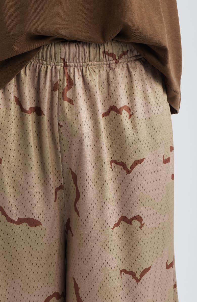 Elwood Baggy Mesh Shorts, Alternate, color, Sand Camo