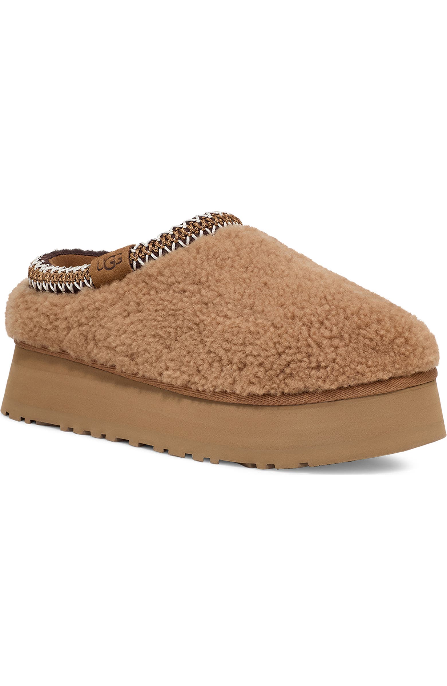 UGG® Tazz Maxi Curly Genuine Shearling Platform Slipper (Women ...