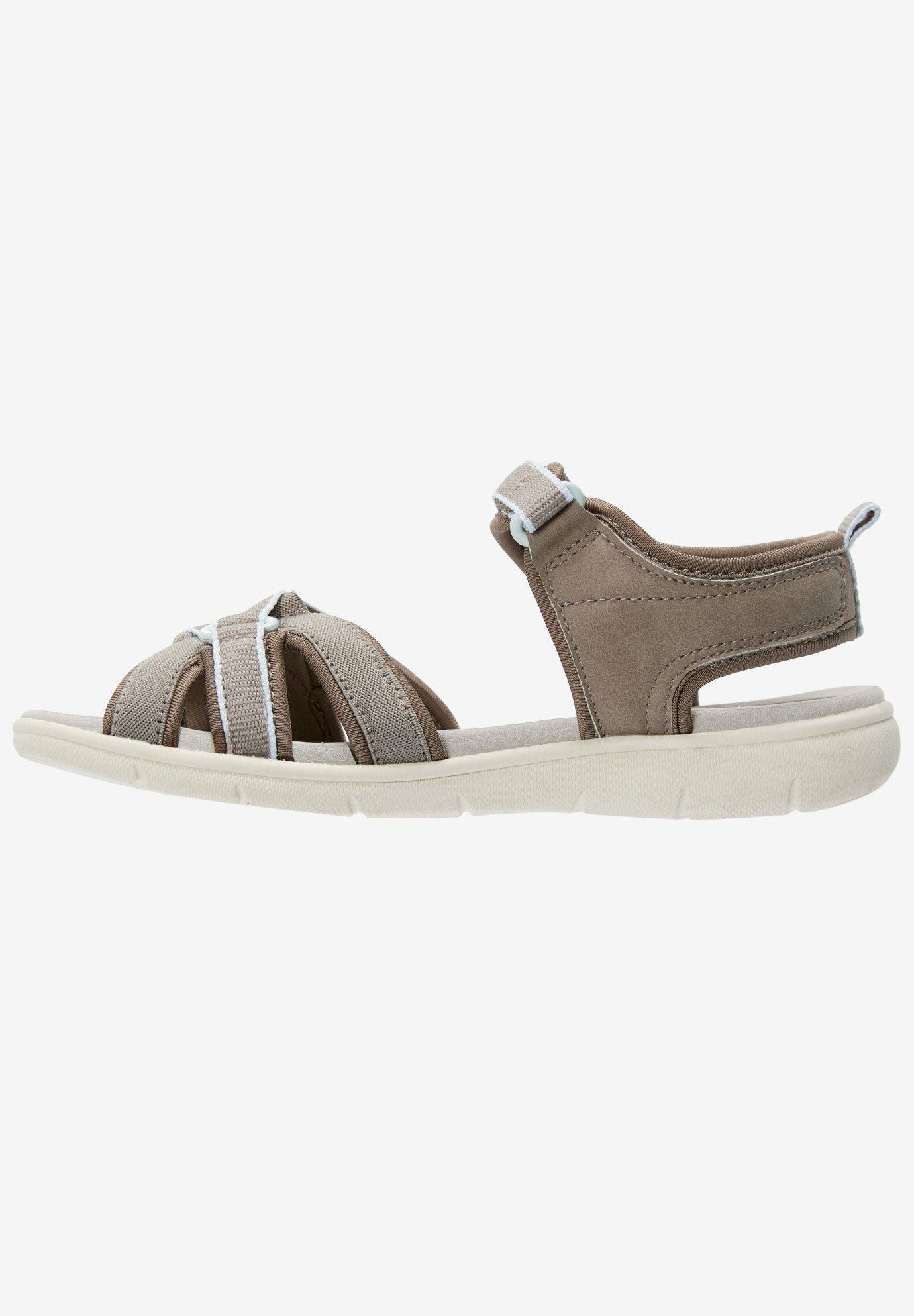 The Annora Nubuck Like Adjustable Water Friendly Sandal, Alternate, color, DARK TAN