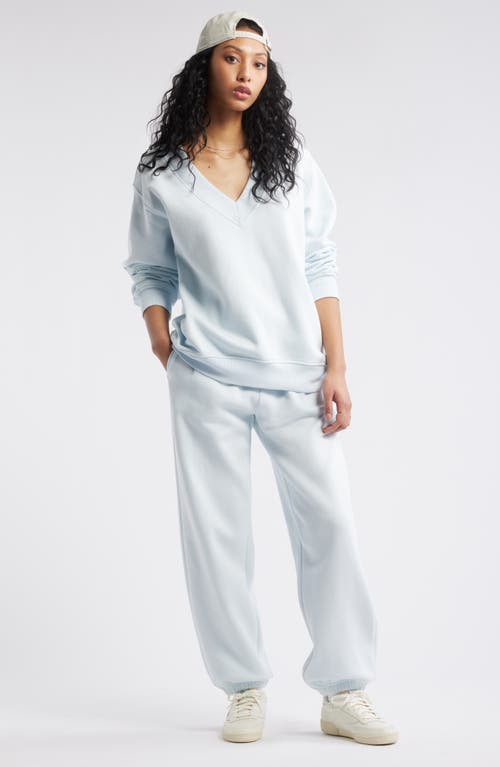 Shop Bp. Oversize V-neck Sweatshirt In Blue Illusion