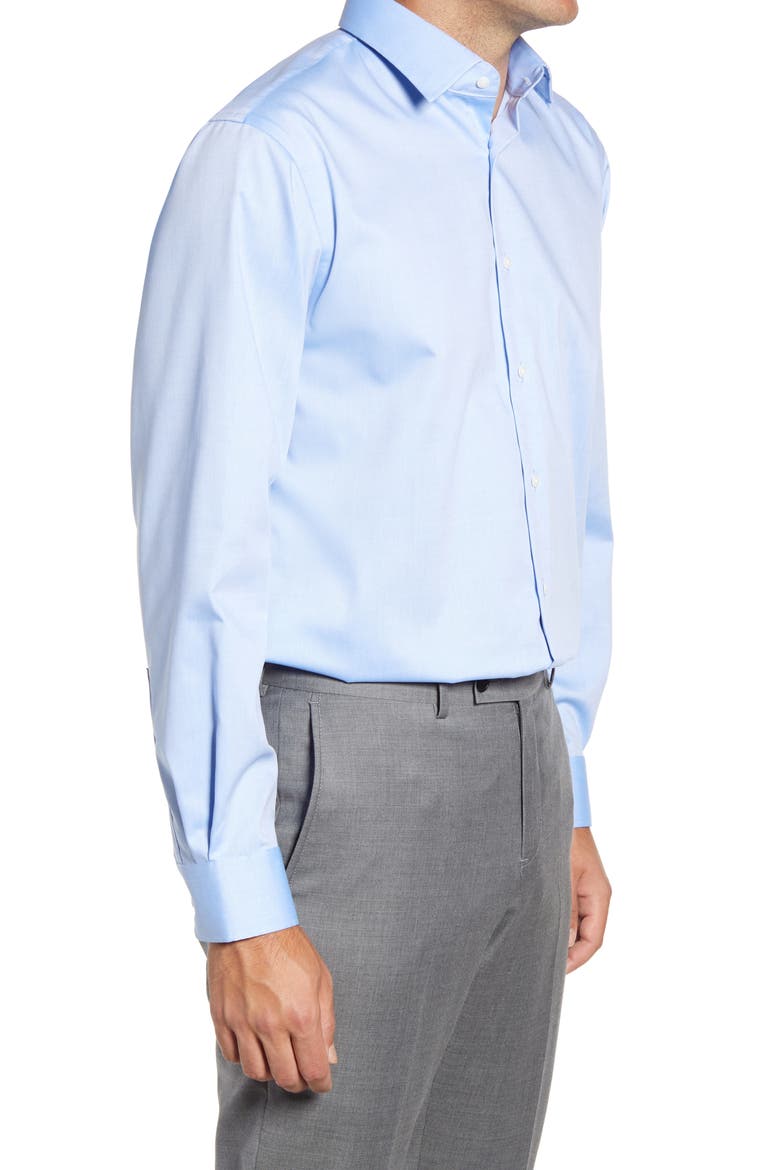 Traditional Fit Solid Non-Iron Dress Shirt, Alternate, color, BLUE AZURITE