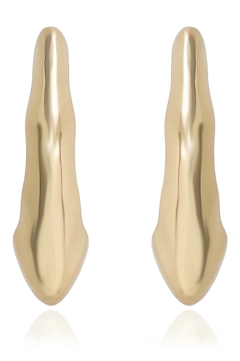Your Favorite Wavy Hoop Earrings, Alternate, color, GOLD