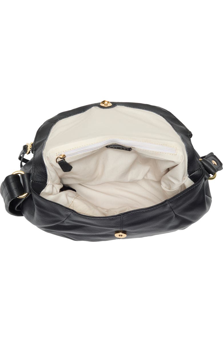 AIMEE Weekend Theory Leather Crossbody Bag, Alternate, color, Black