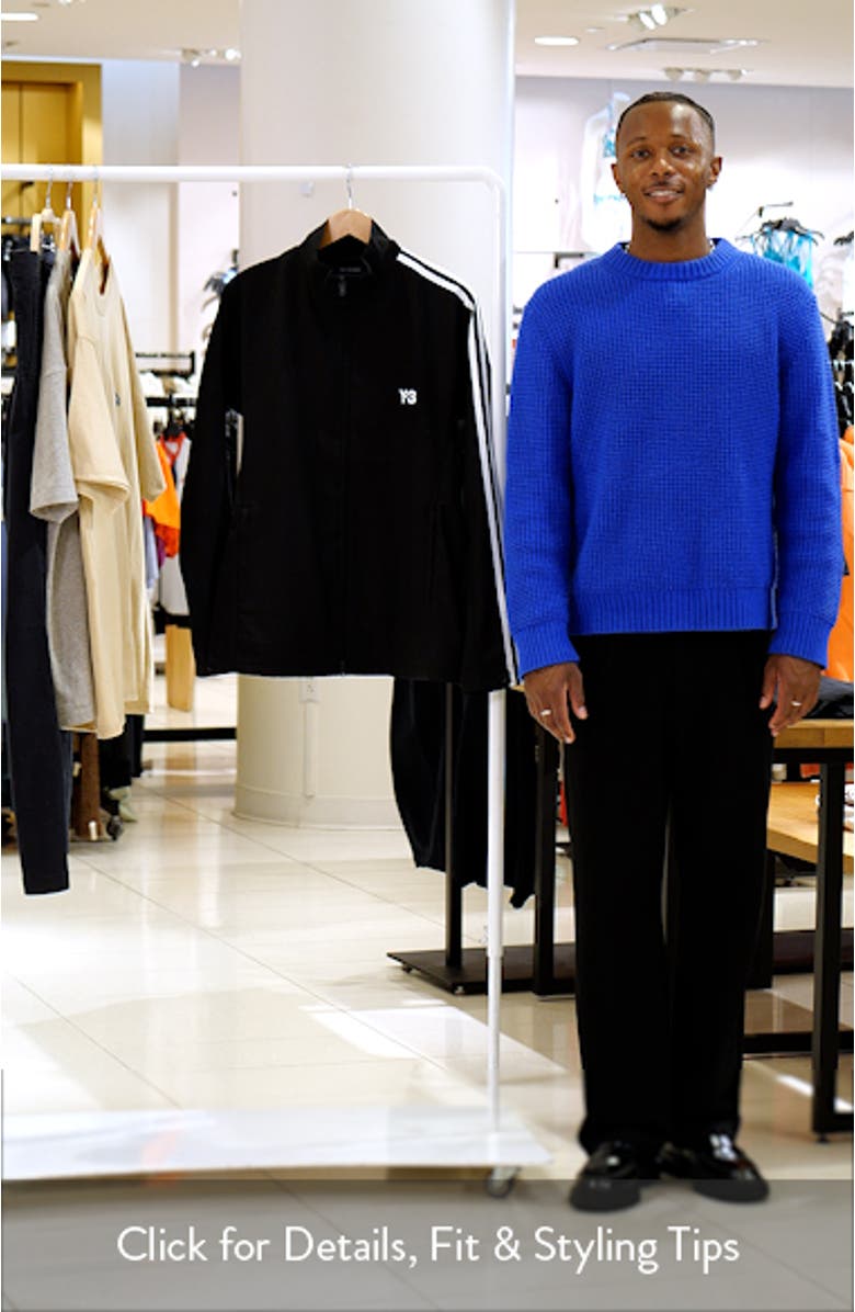 Recycled Polyester & Wool Blend Refined Track Jacket, sales video thumbnail