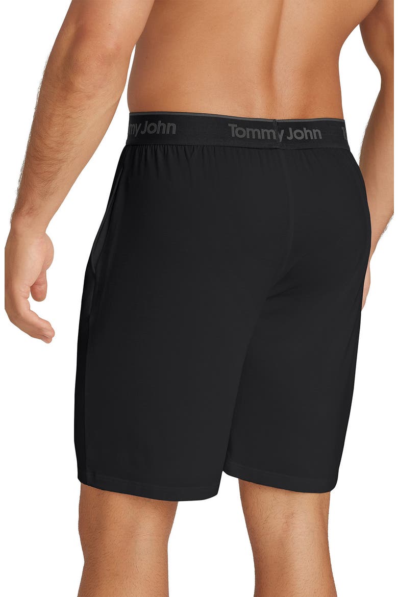 Essential Second Skin Pajama Shorts, Alternate, color, BLACK