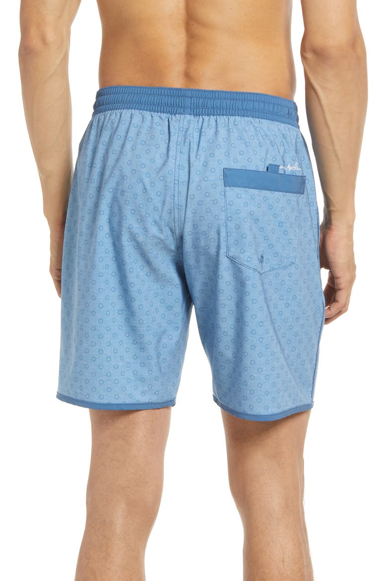 Men's Helicopter Tour Swim Trunks, Alternate, color, HEATHER AEGEAN BLUE