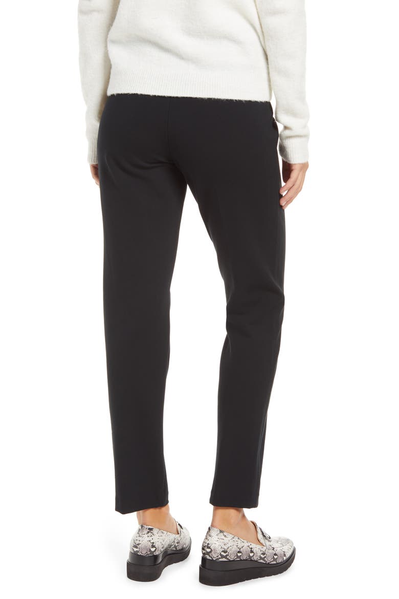 SPANXsupersmooth™ PerfectFit Ponte Slim Straight Pant, Alternate, color, CLASSIC BLACK/ BLACK