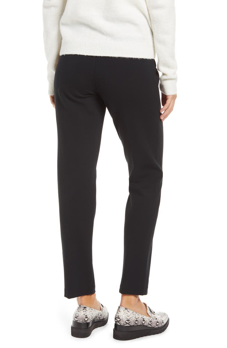 High Waist Straight Leg Ponte Pants