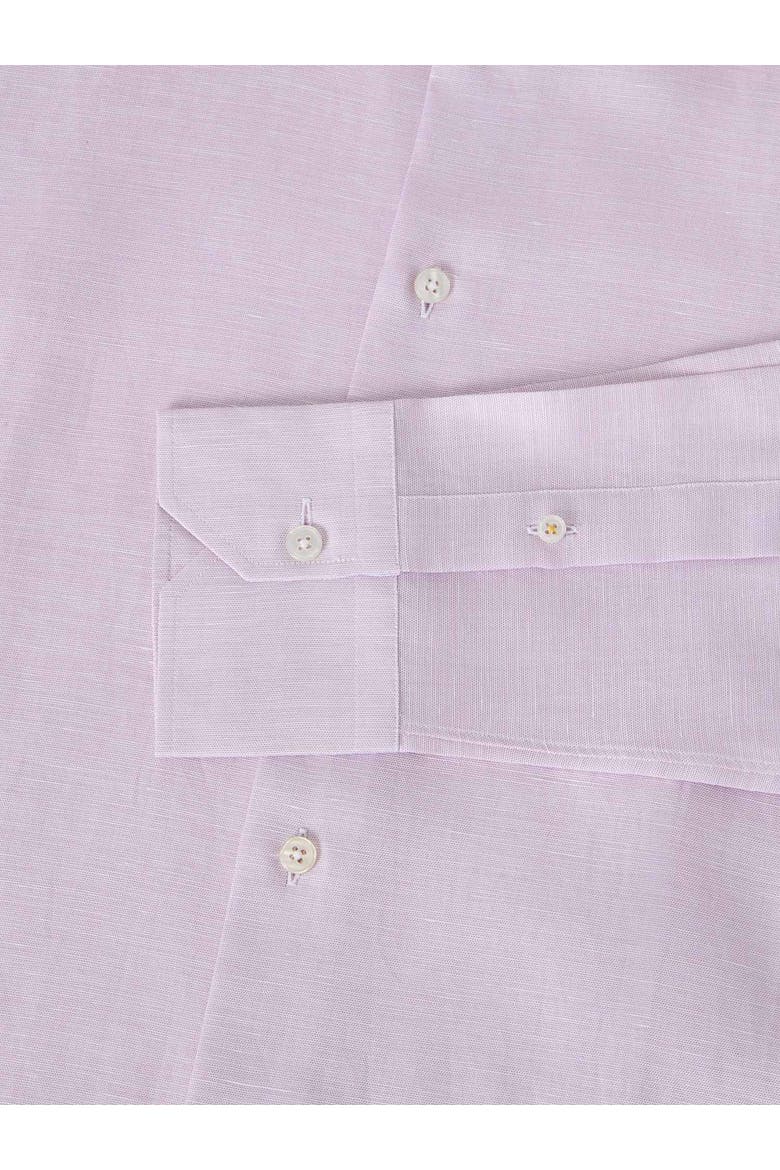 Reynolds Cotton Linen Blend Shirt in Contemporary fit, Alternate, color, Raspberry