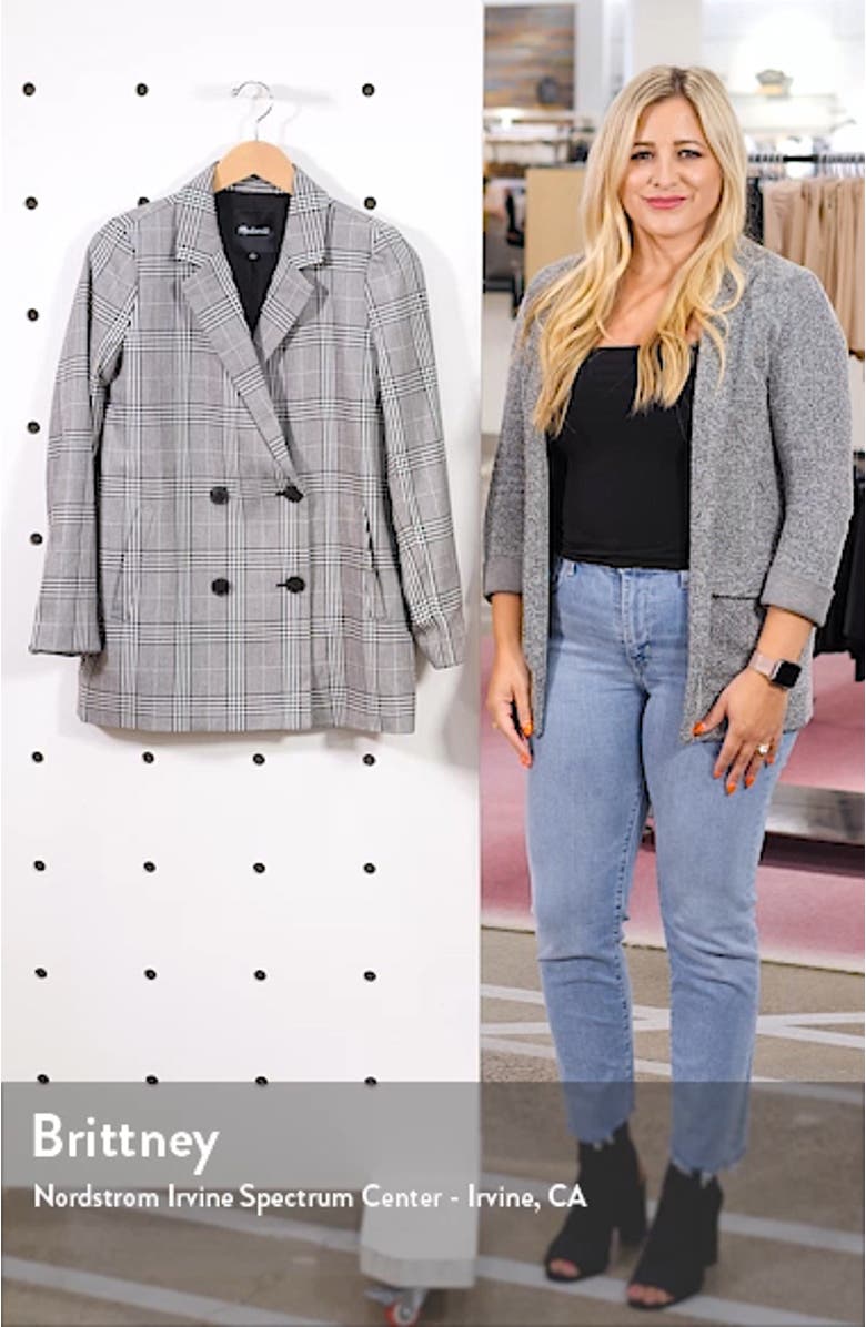 Caldwell Plaid Double Breasted Blazer, sales video thumbnail