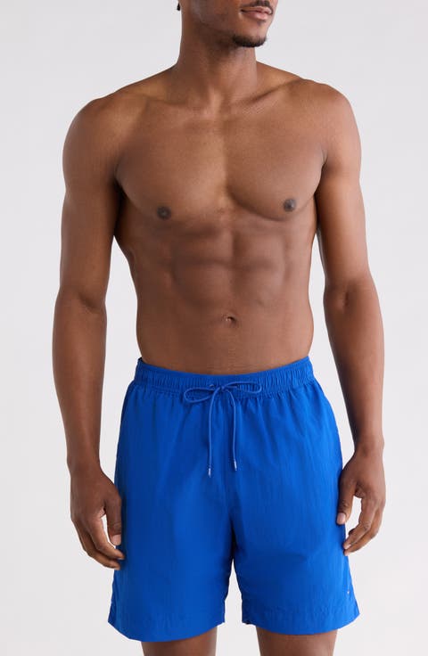 Drawstring Swim Trunks
