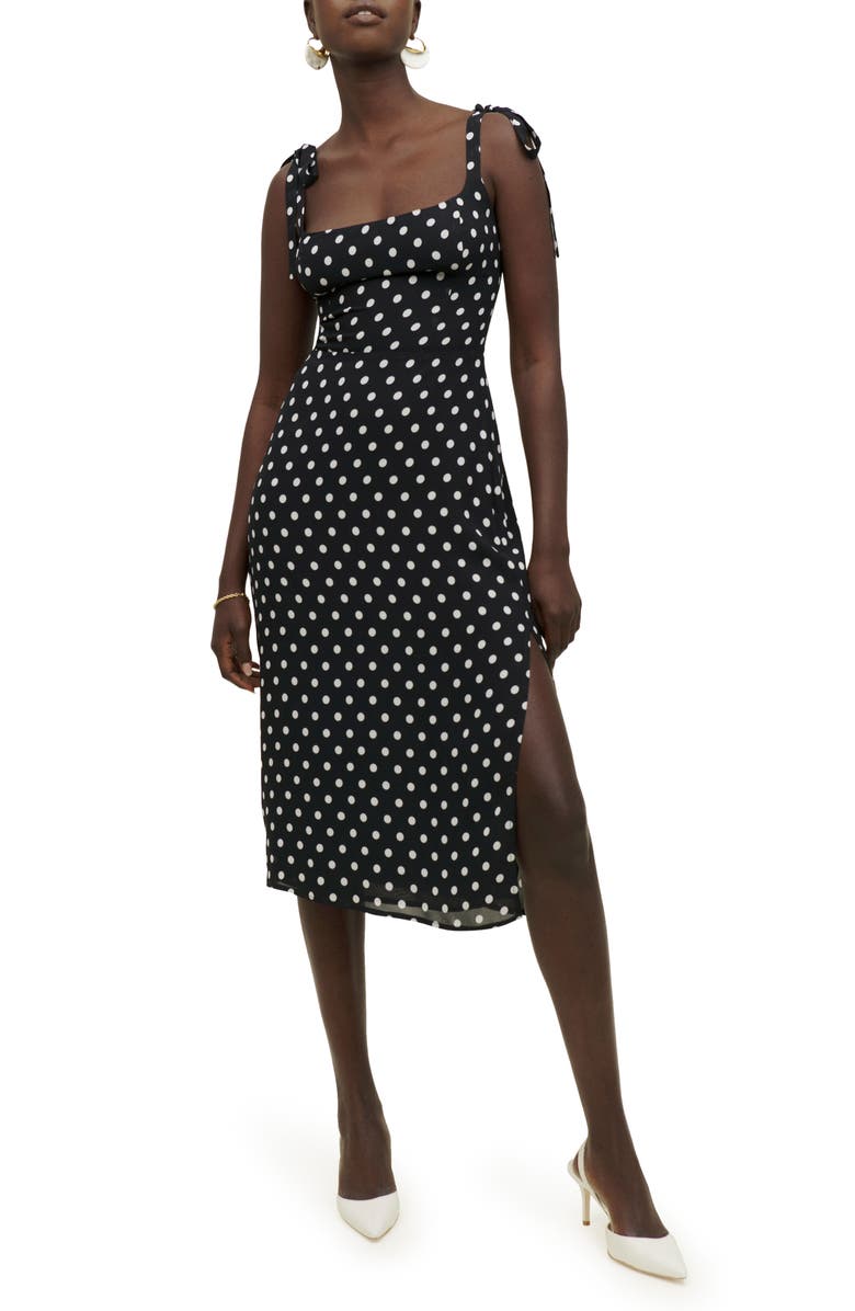 Reformation Besse Tie Strap Dress, Main, color,