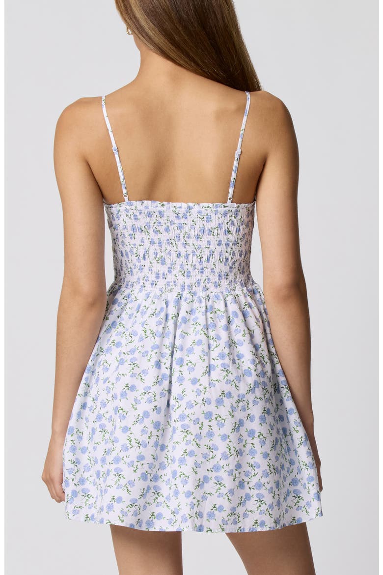 Fit & Flare Mini Sundress, Alternate, color, PEONIE