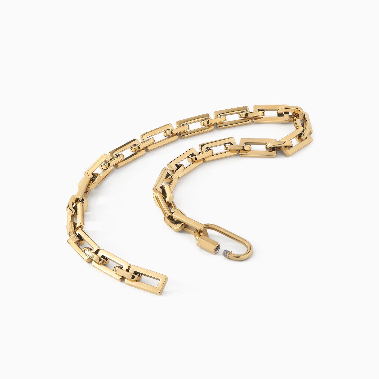 Ora Ana The Bobbi Lock Necklace In Gold