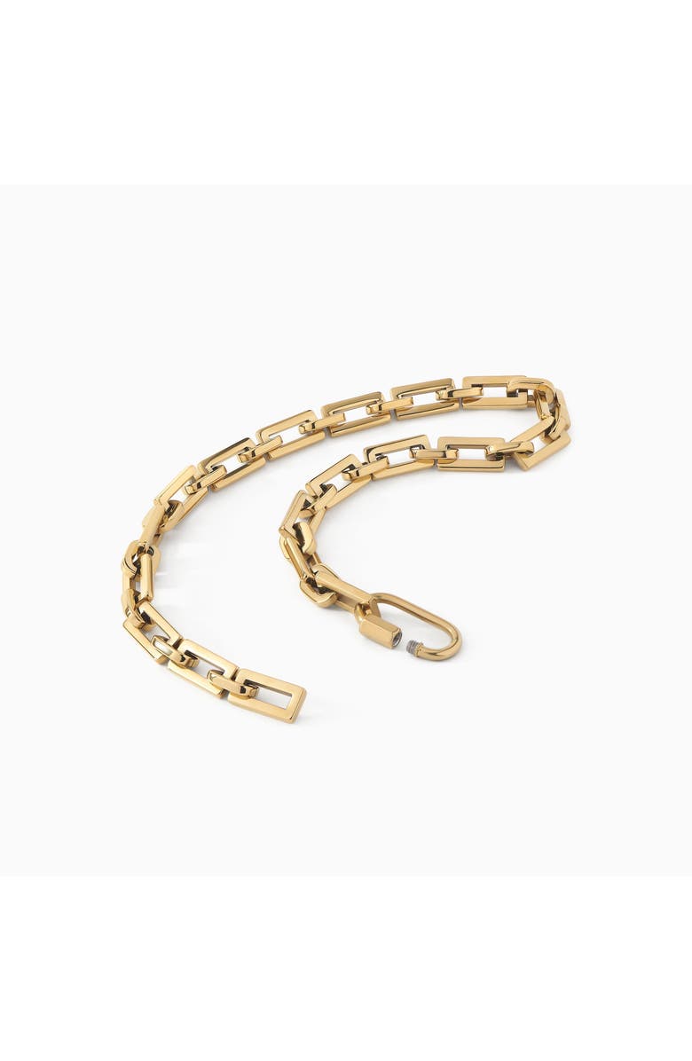 Ora Ana The Bobbi Lock Necklace, Main, color, Gold