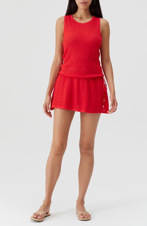 Ambra Crochet Minidress Cover-Up