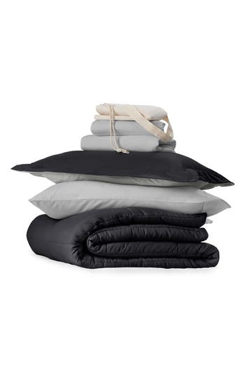 Homespun Ultimate College Essentials Bedding Bundle. In Black