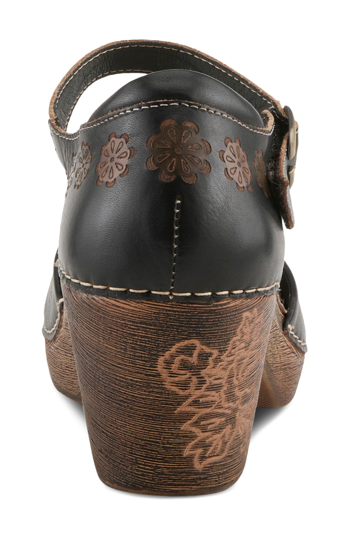 L'Artiste by Spring Step Bridgitte Clog, Alternate, color, Black Multi