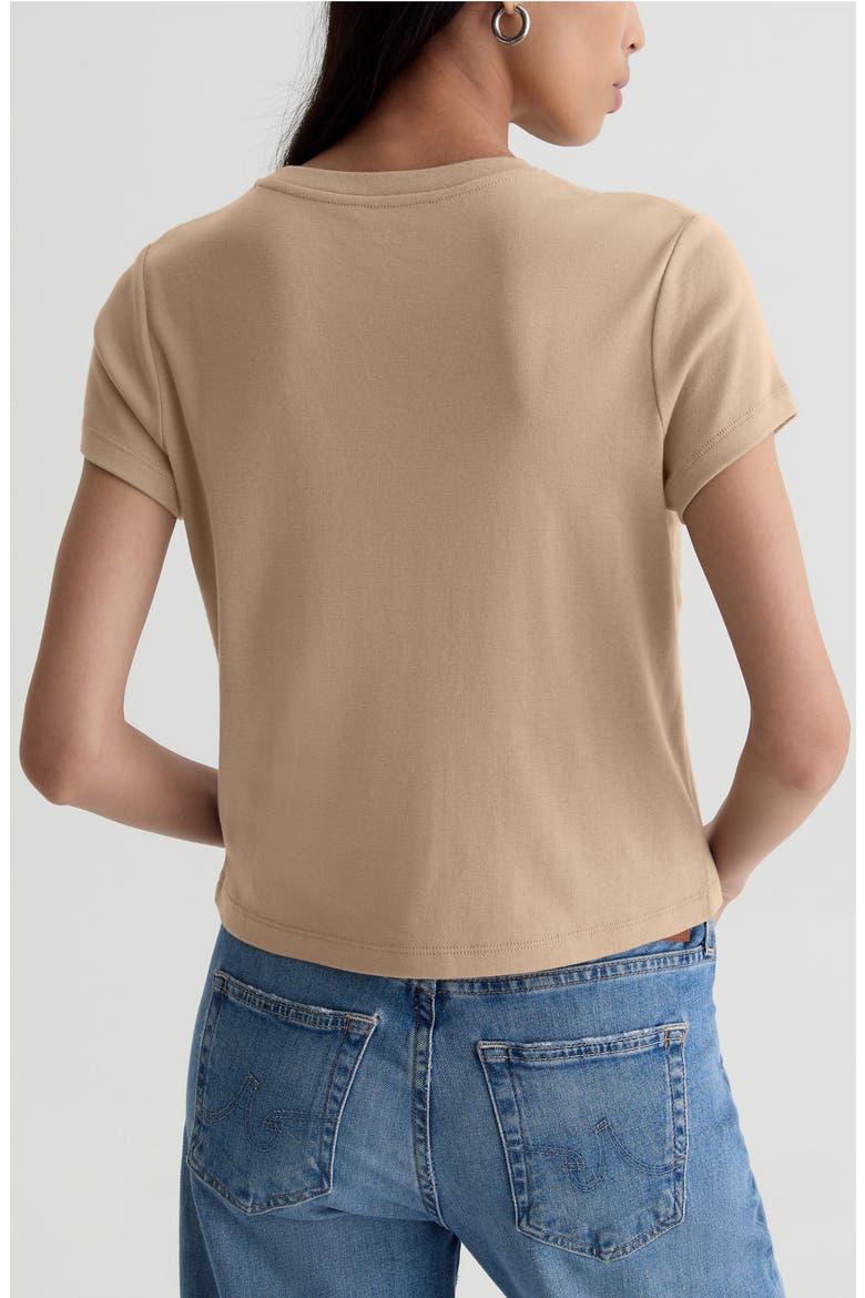 Sadie Crop T-Shirt, Alternate, color, KHAKI SAND