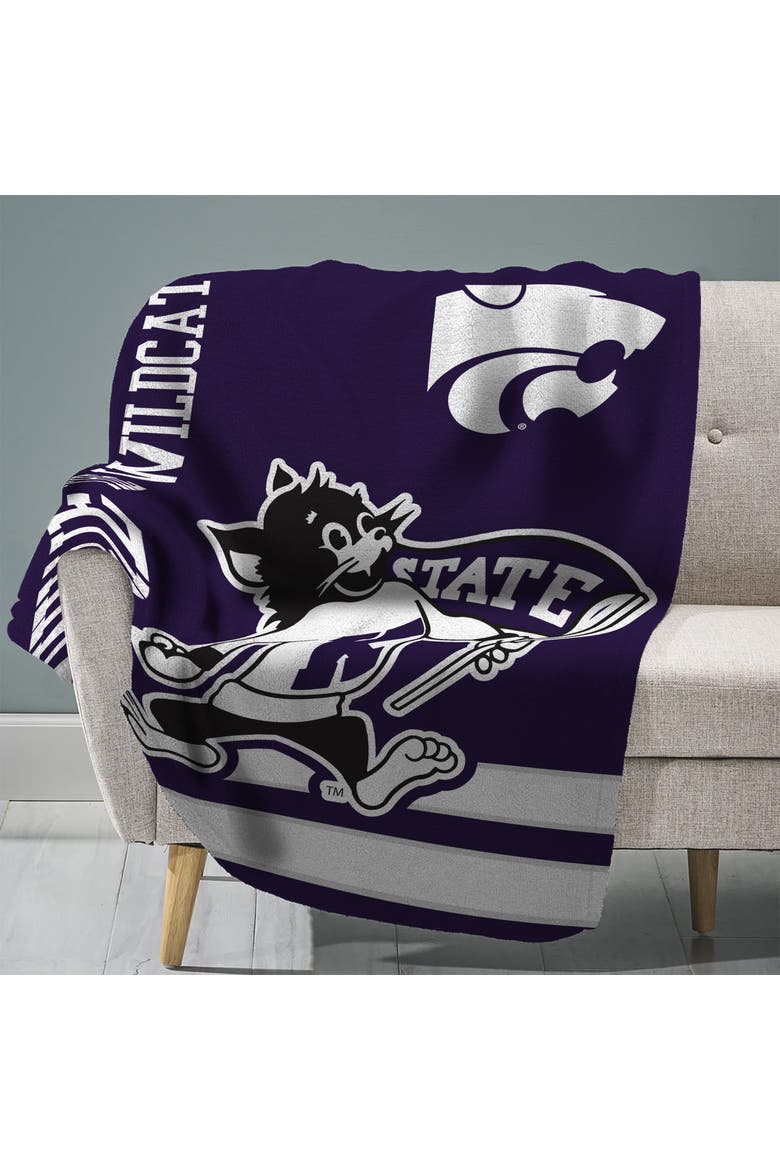 Kansas State Wildcats Mascot 60" x 80" Raschel Throw, Main, color, None